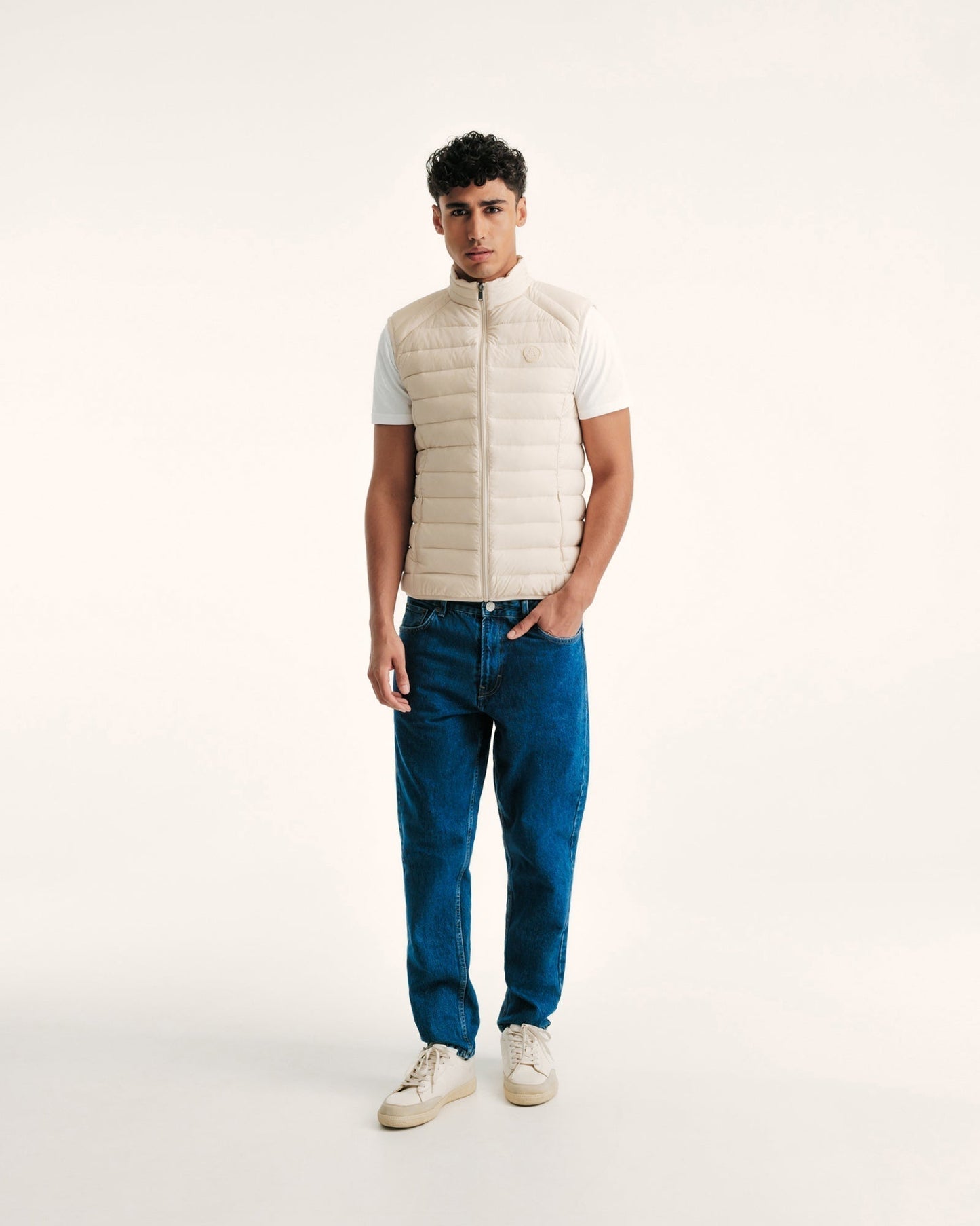 Doudoune sans manches stretch Argile Arafo