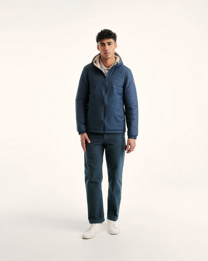 Doudoune ultralégère réversibles Marine/Beige Chicago 2.0