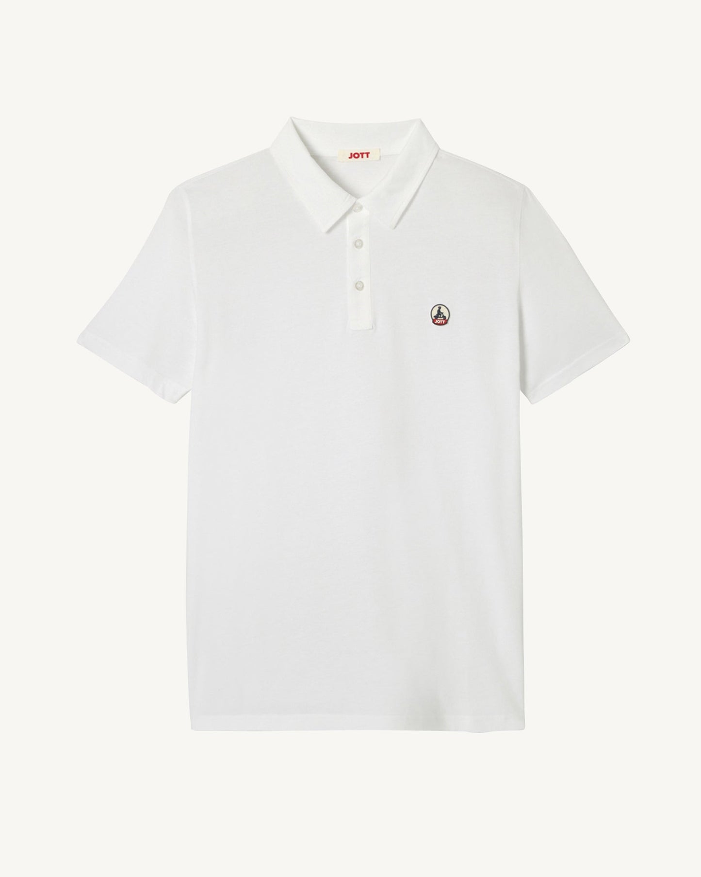 Polo en coton biologique Blanc Lavan
