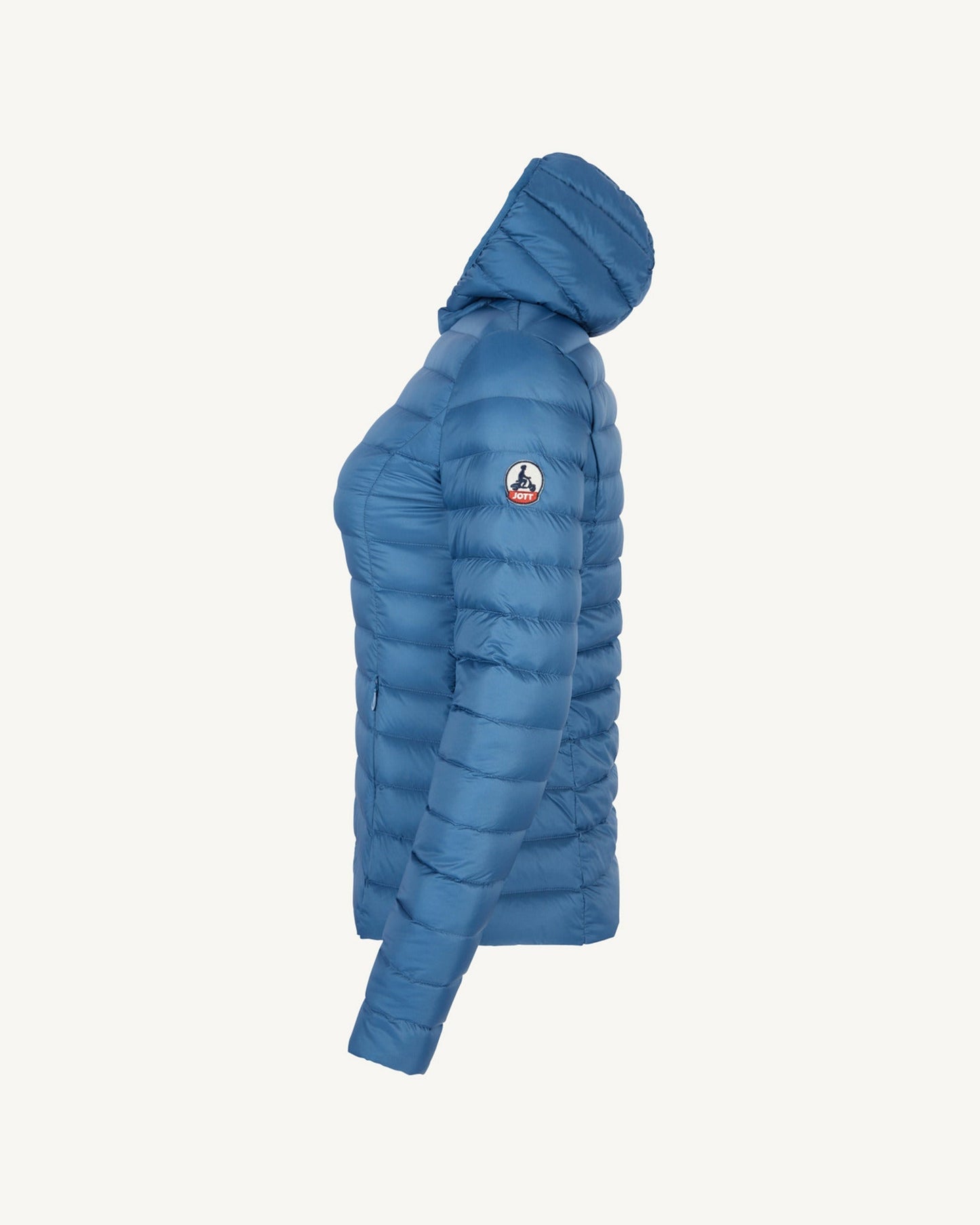 Doudoune légère à capuche Bleu jeans Cloe