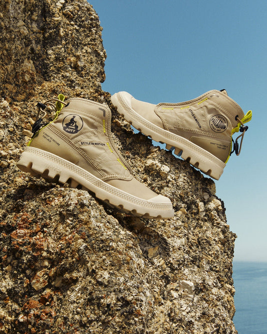 Chaussures montantes Beige Samena Travel Lite JOTT x PALLADIUM