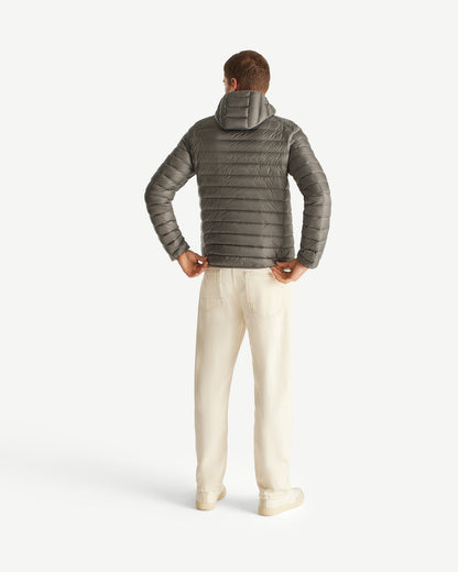 Doudoune légère à capuche Anthracite Nico